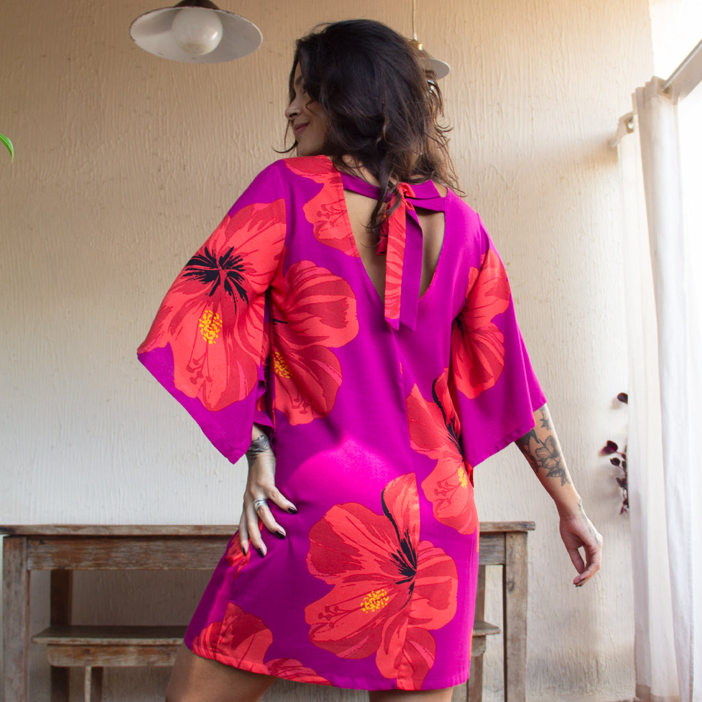 Vestido Mangas Máxi