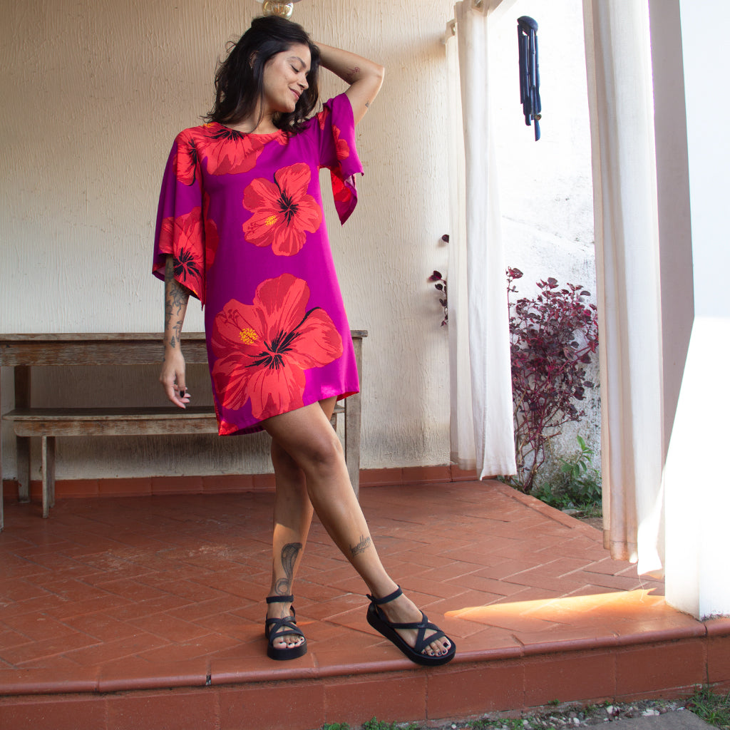 Vestido Mangas Máxi