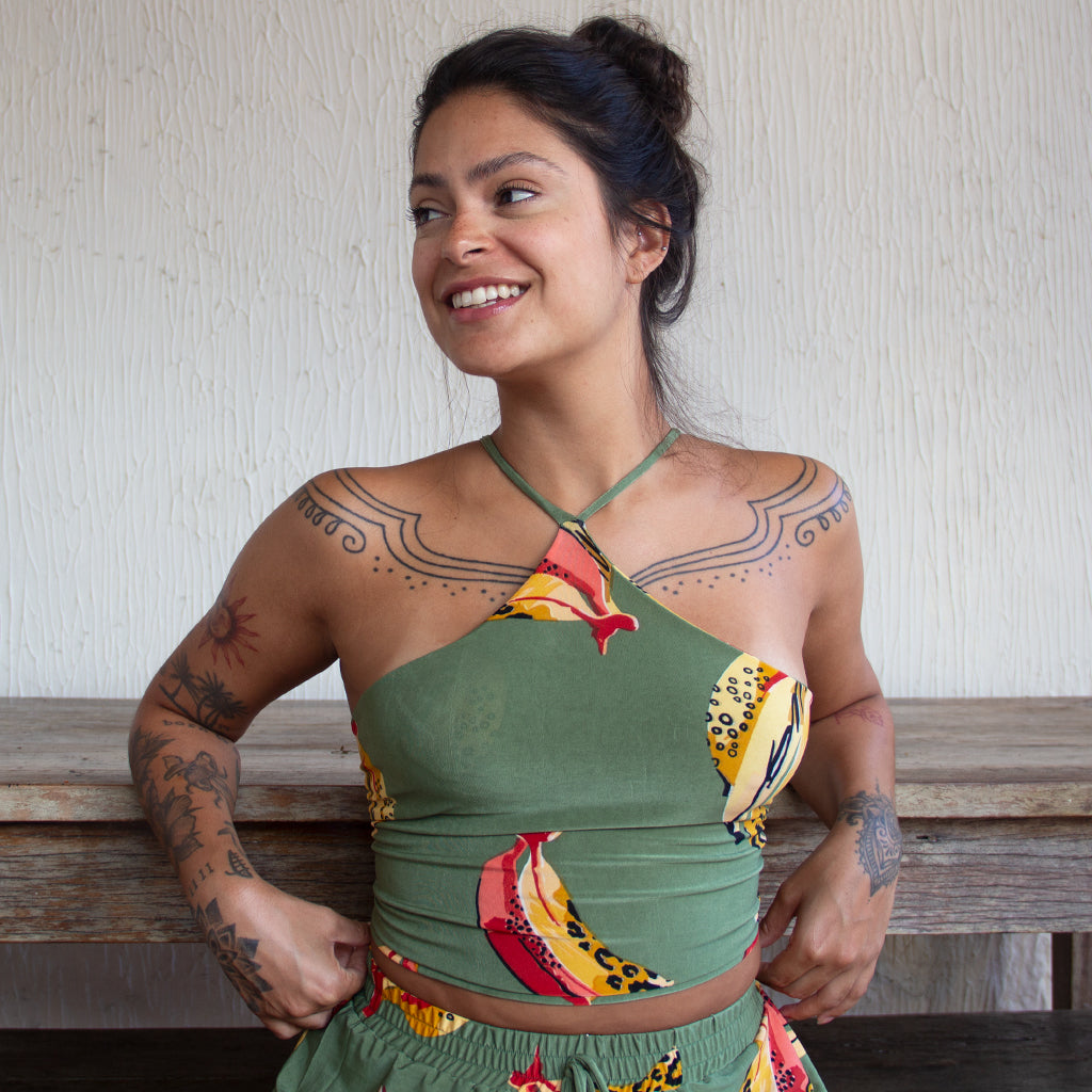 Cropped Lana Estampado