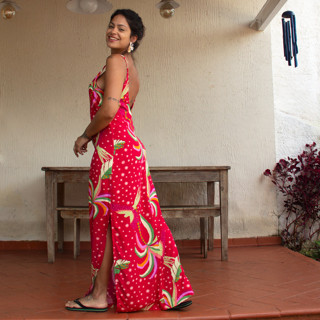Vestido Longo Fendas