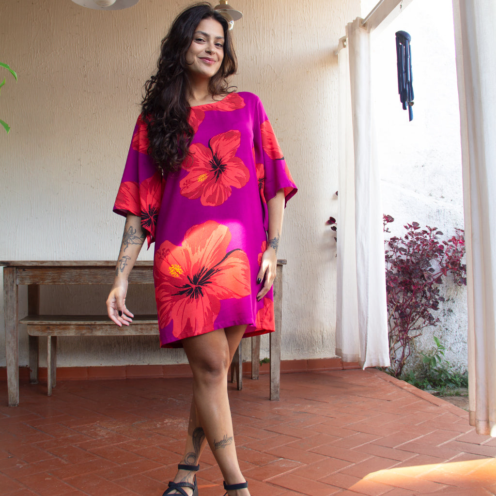 Vestido Mangas Máxi