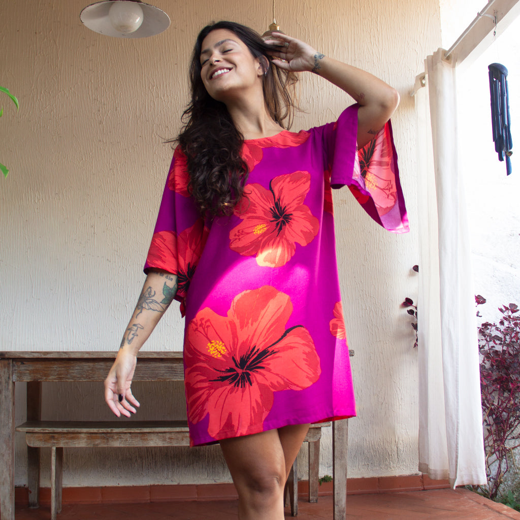 Vestido Mangas Máxi