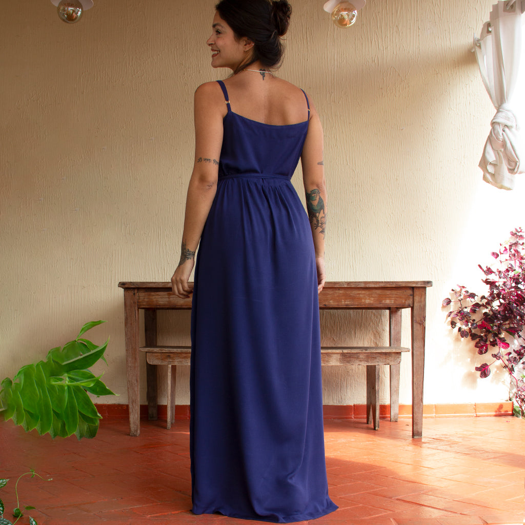 Vestido Longo Transpasse