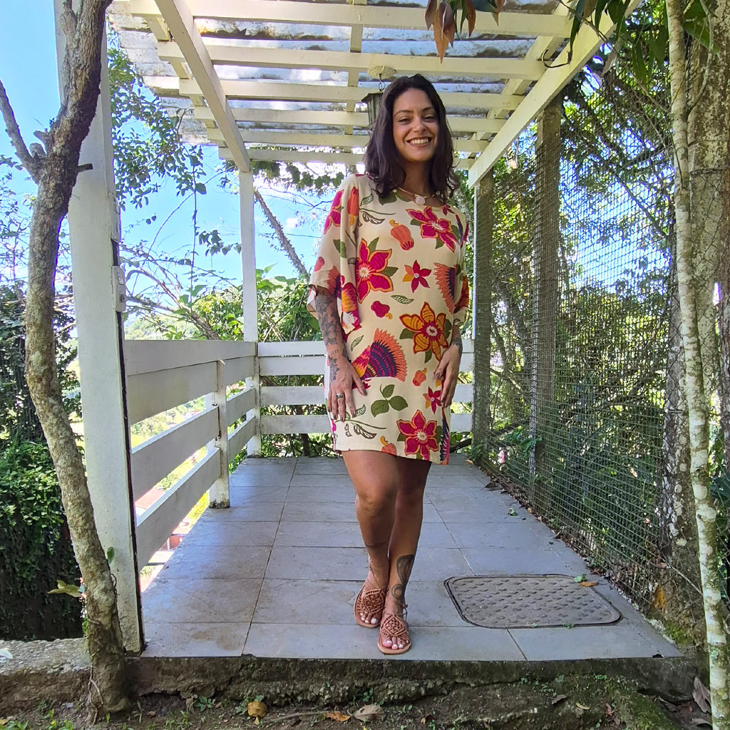 Vestido Mangas Máxi