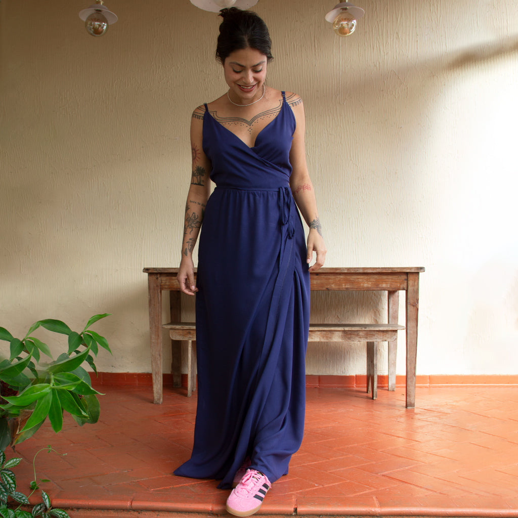 Vestido Longo Transpasse