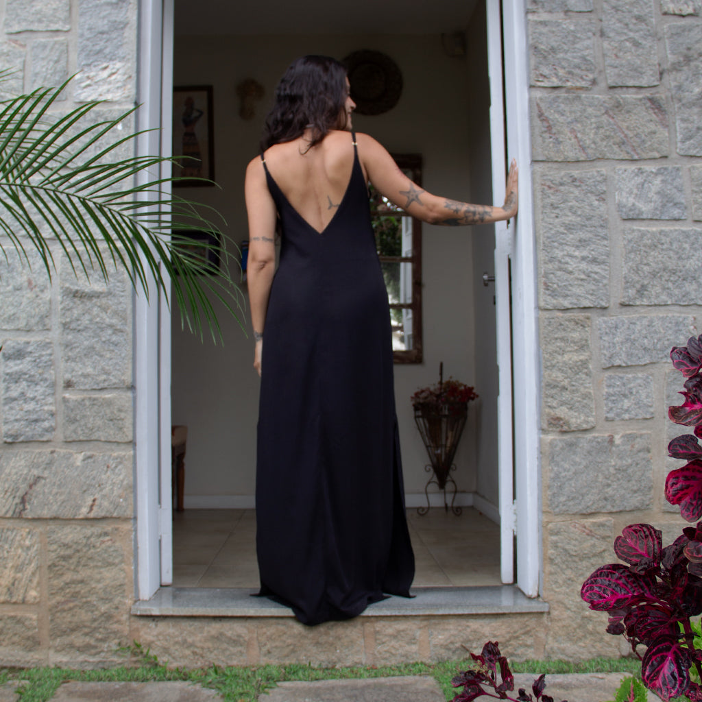 Vestido Longo Fendas