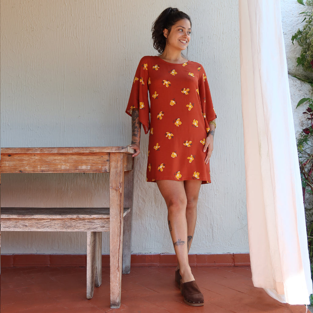 Vestido Mangas Máxi