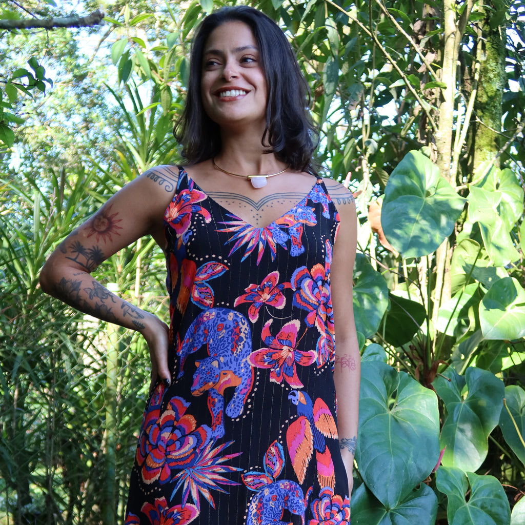 Vestido Tropicalia Colorê