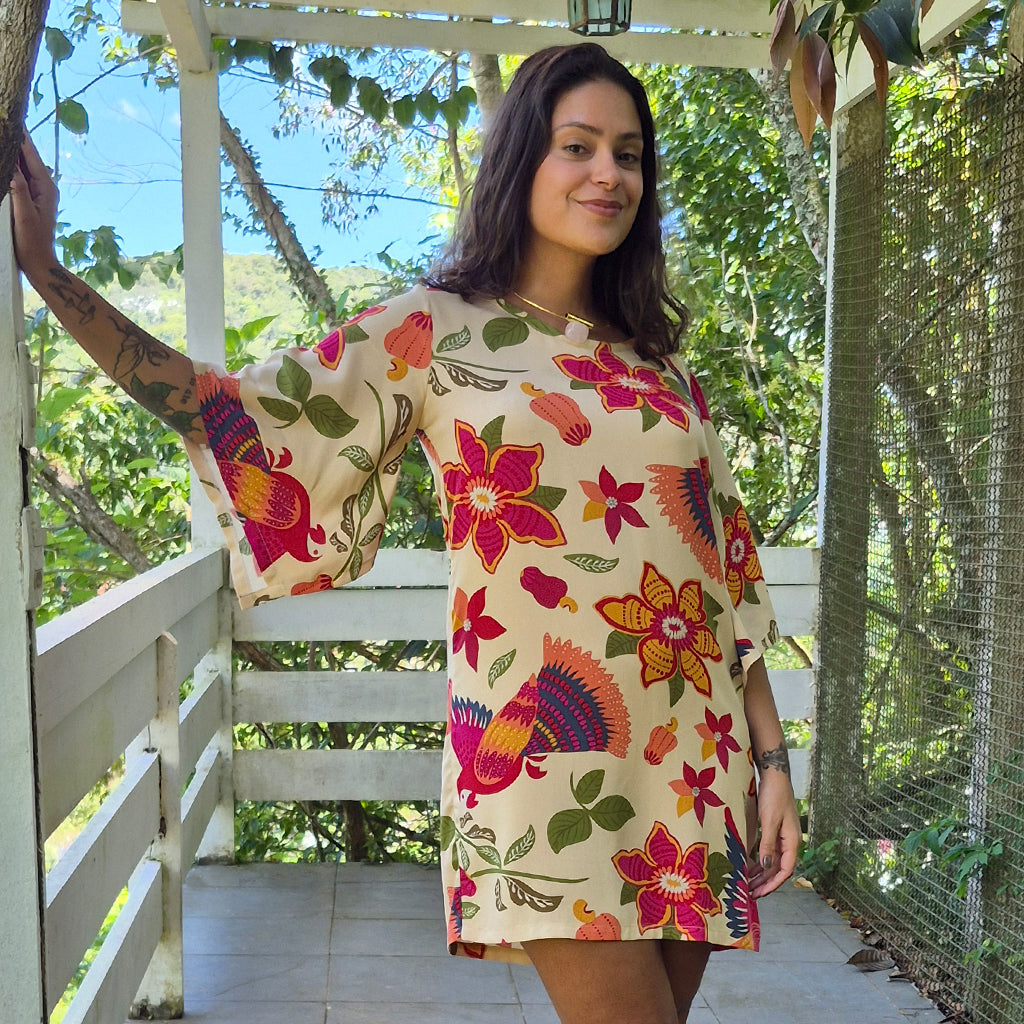 Vestido Mangas Máxi