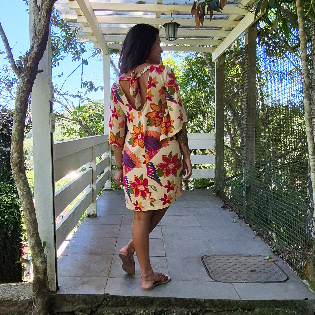 Vestido Mangas Máxi