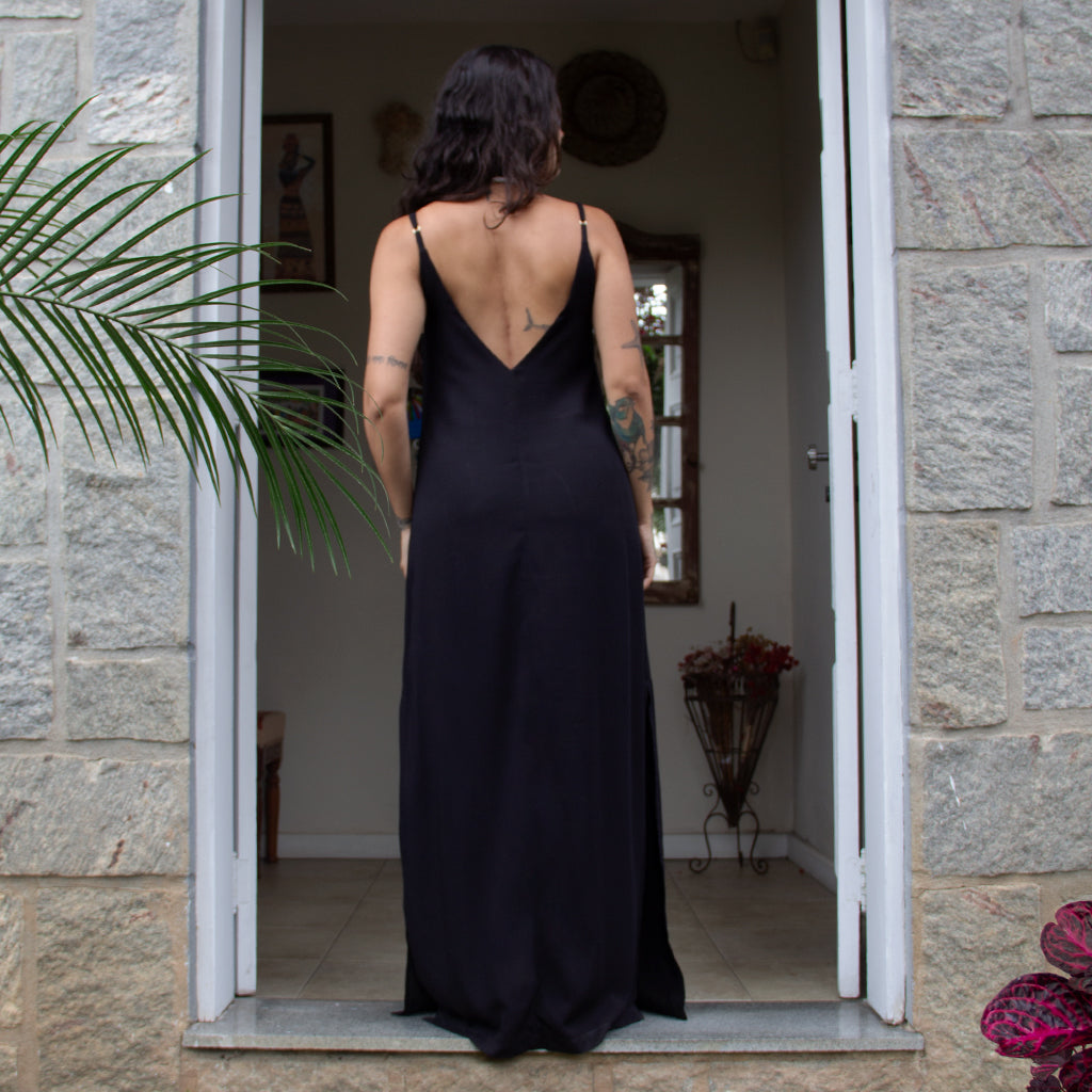 Vestido Longo Fendas