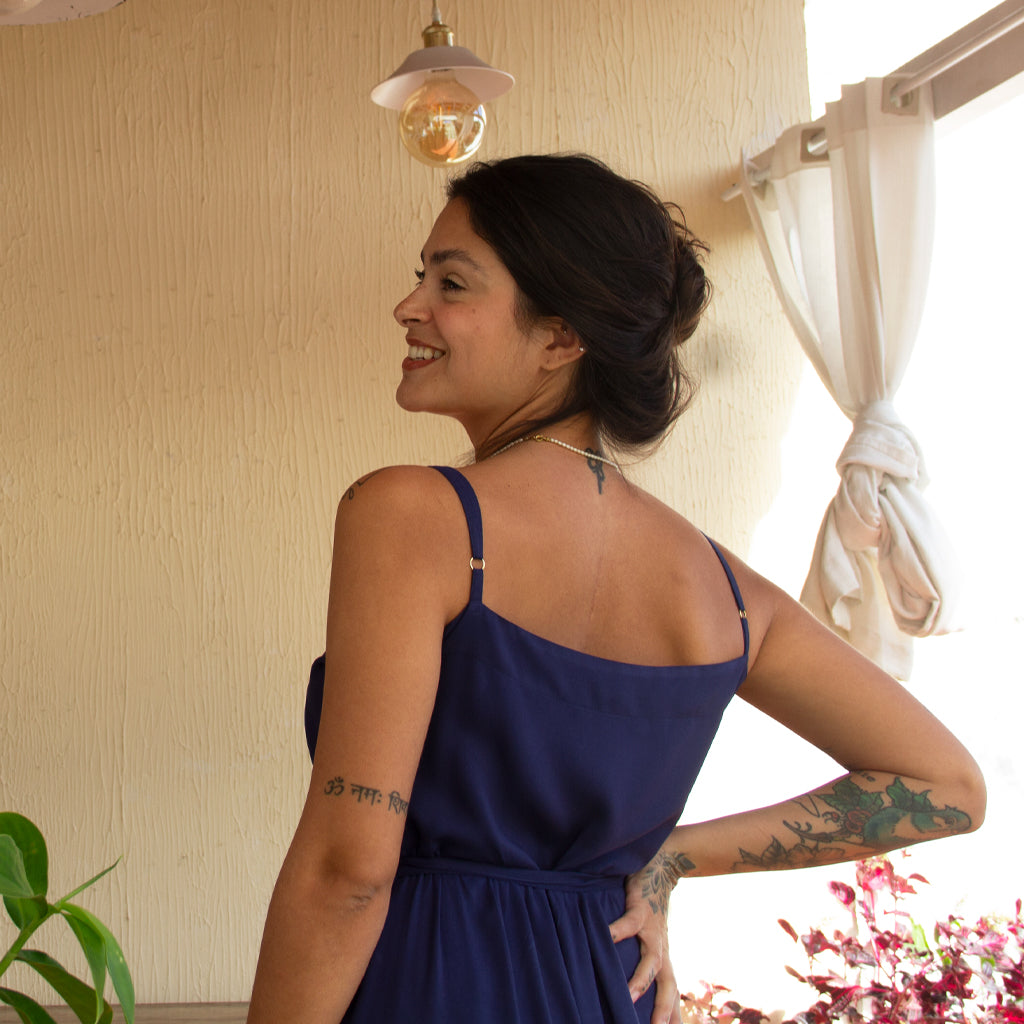 Vestido Longo Transpasse