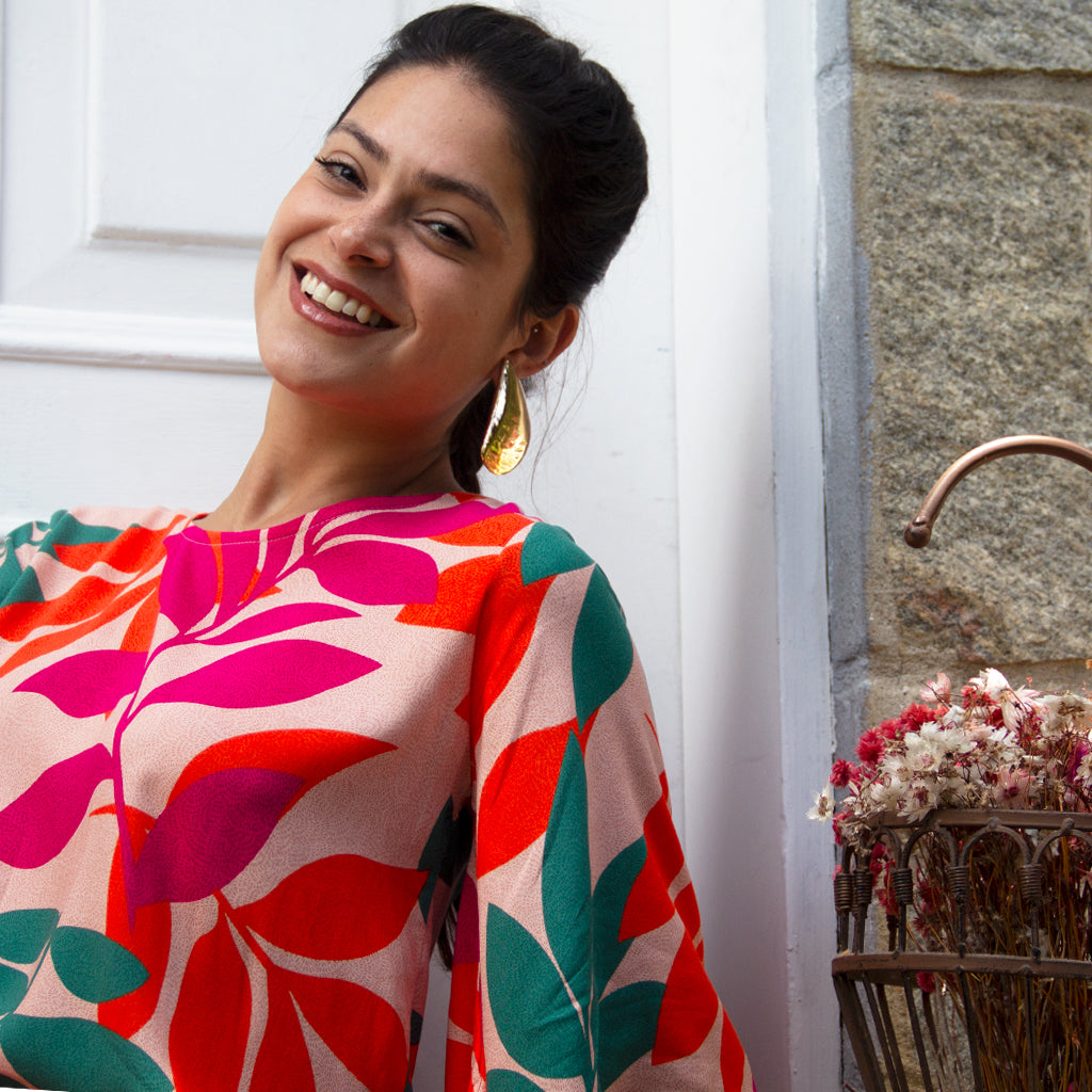 Vestido Mangas Máxi