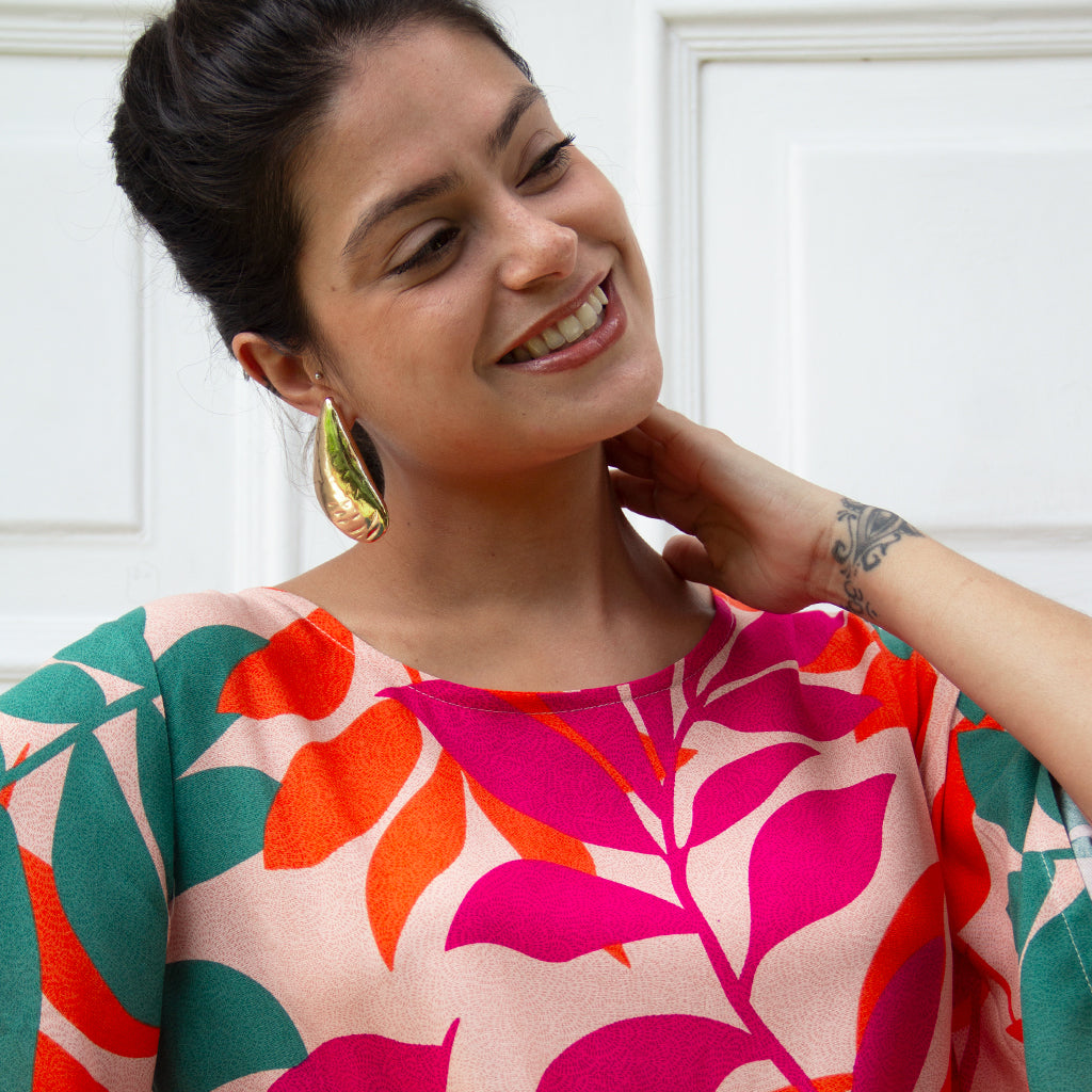 Vestido Mangas Máxi