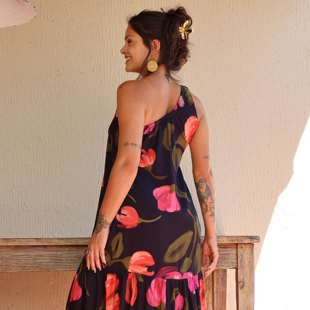 Vestido Midi Cora Flor