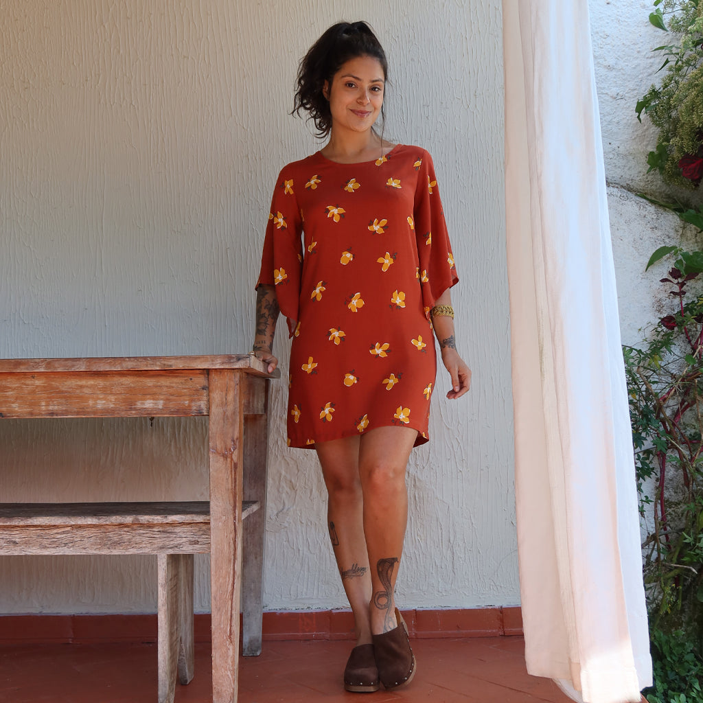 Vestido Mangas Máxi