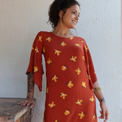 Vestido Mangas Máxi