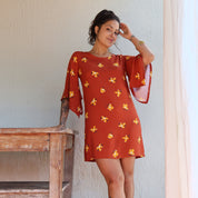Vestido Mangas Máxi