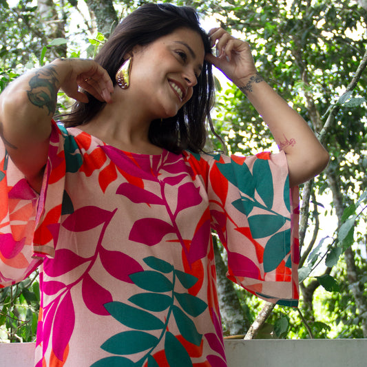 Vestido Mangas Máxi