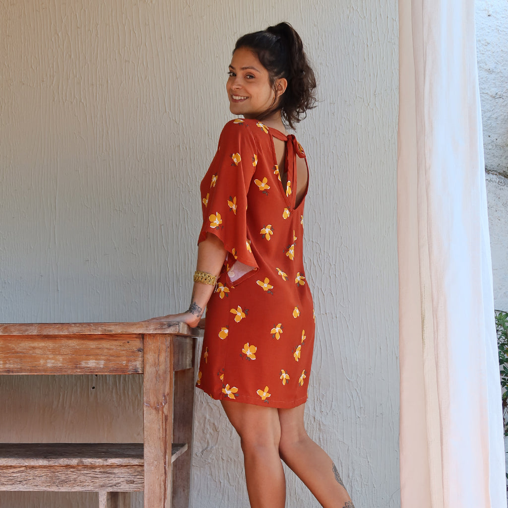 Vestido Mangas Máxi