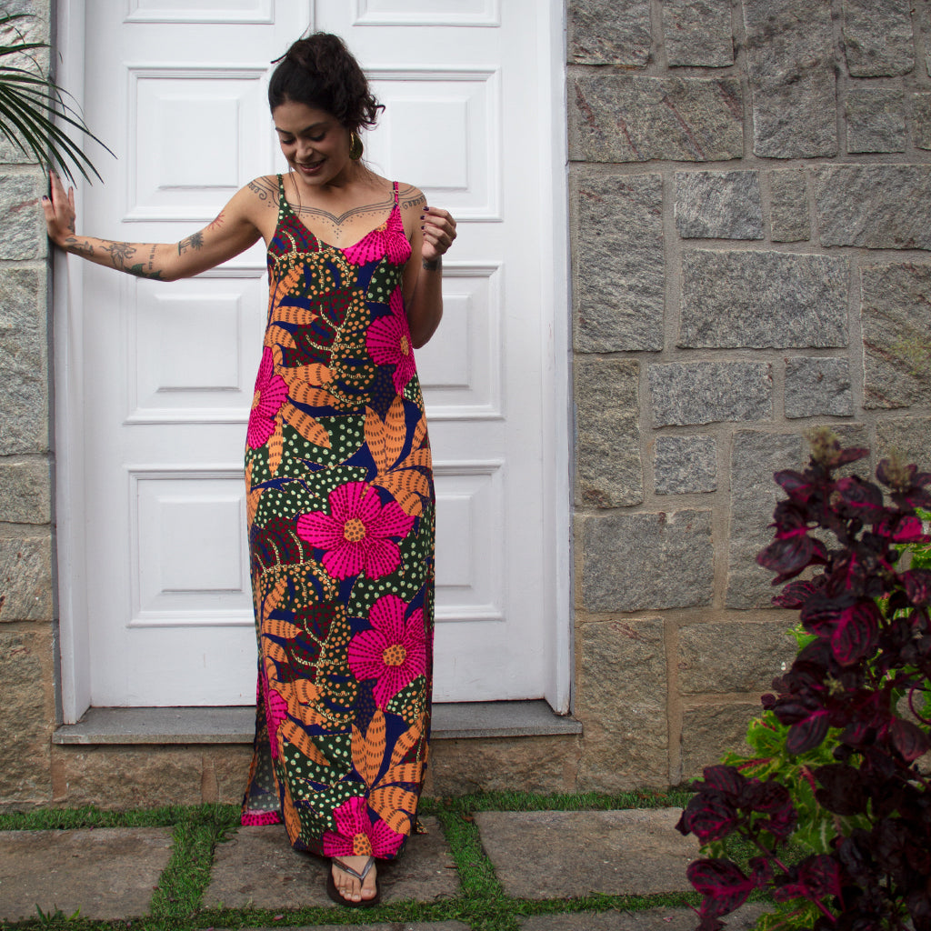 Vestido Longo Fendas