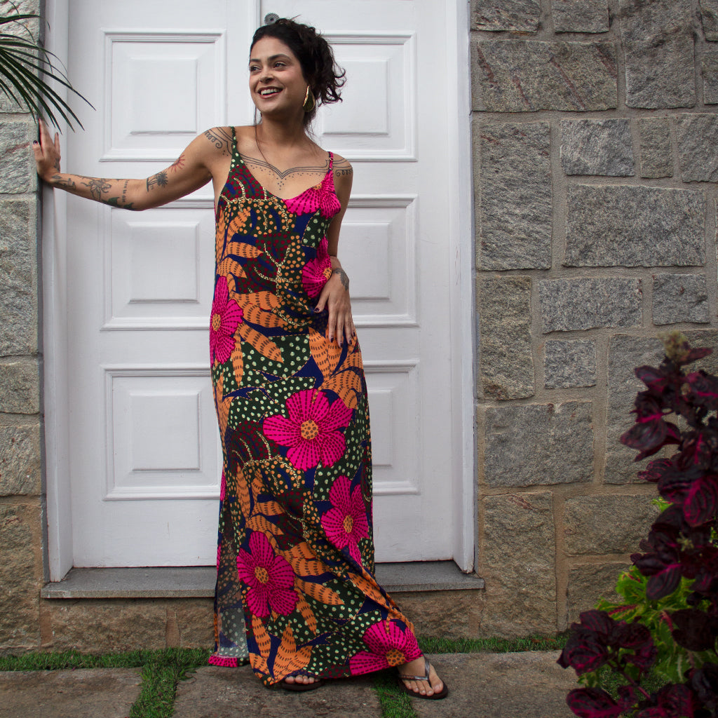 Vestido Longo Fendas