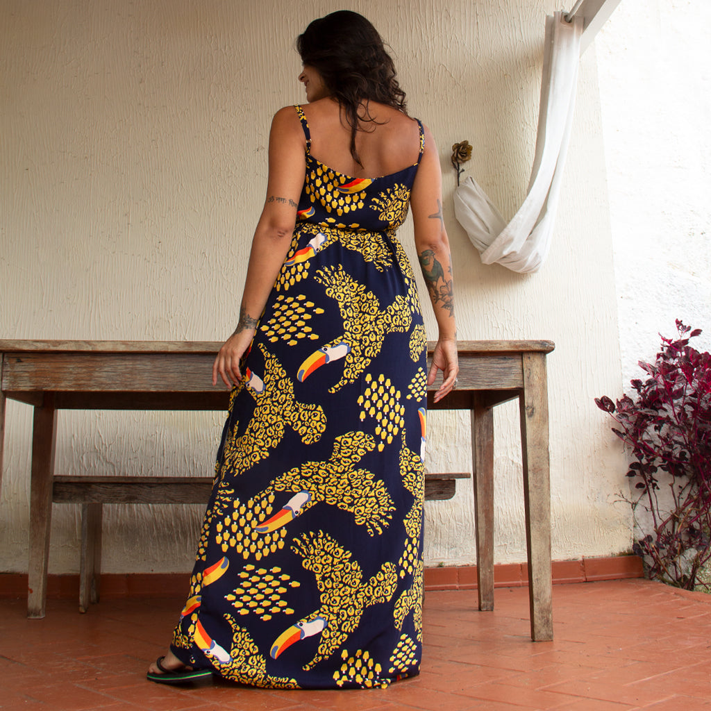 Vestido Longo Transpasse