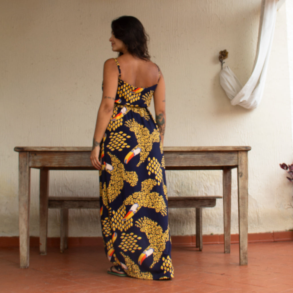 Vestido Longo Transpasse