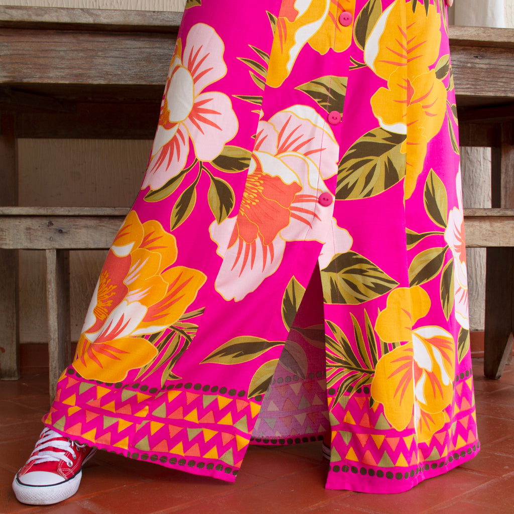 Vestido Longo Botões